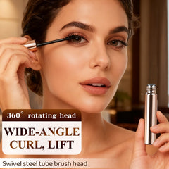 Ultra-Fine Lengthening Mascara packaging highlights smudge-proof claims.