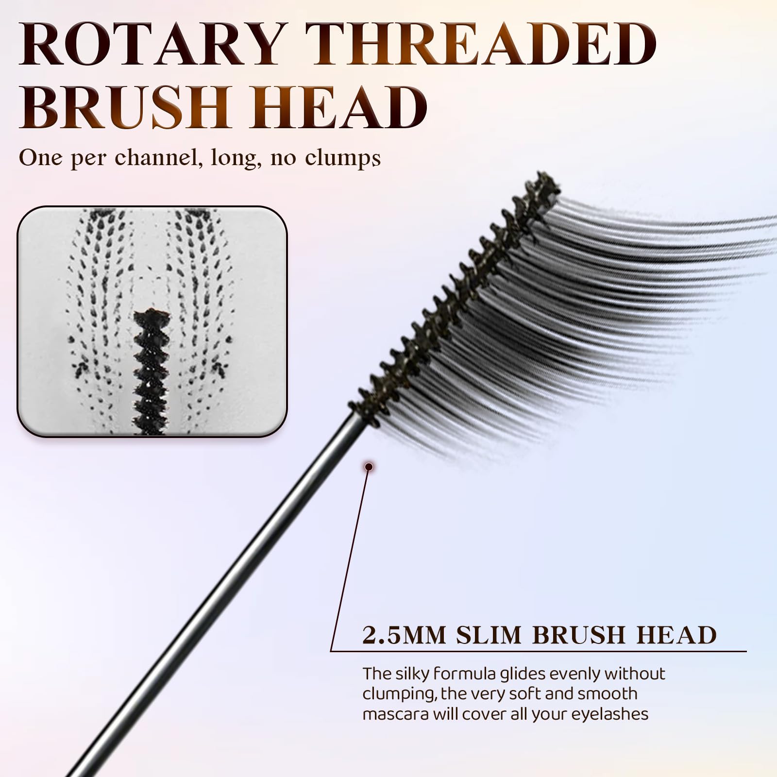 Ultra-Fine Lengthening Mascara worn daily demonstrates 24-hour waterproof performance.