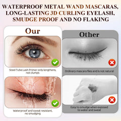 Ultra-Fine Lengthening Mascara applied to lower lashes for balanced, natural-looking definition.