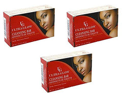 Ultra Glow Soap Cleansing Bar value pack image showing three bars for daily cleansing