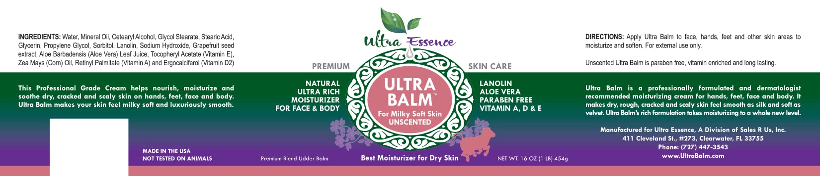 Ultra Balm cracked heels and hands care softens rough skin and protects.