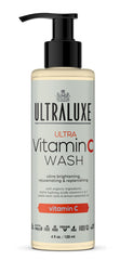 UltraLuxe Anti-Aging Ultra Vitamin C Cleanser bottle pour brightens skin