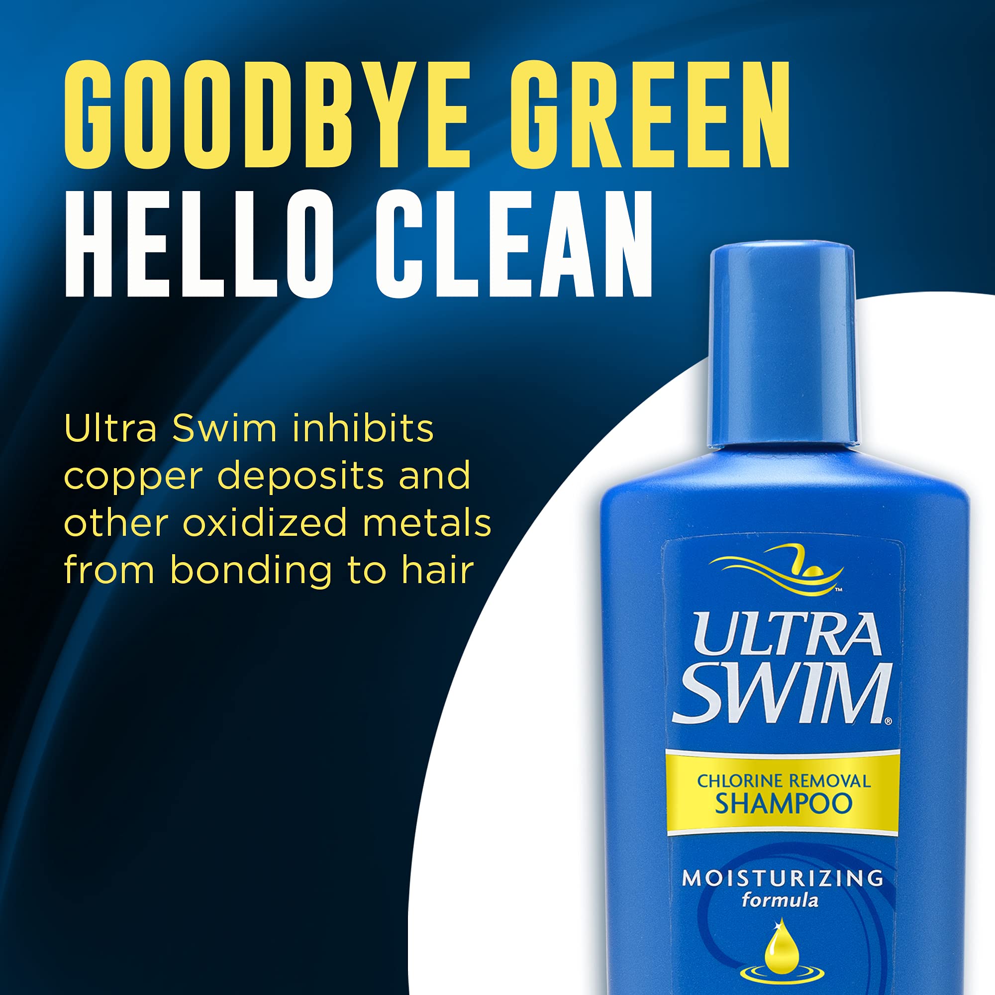 Close-up of UltraSwim label with Vitamin E and Aloe.