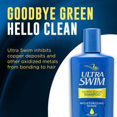 Close-up of UltraSwim label with Vitamin E and Aloe.