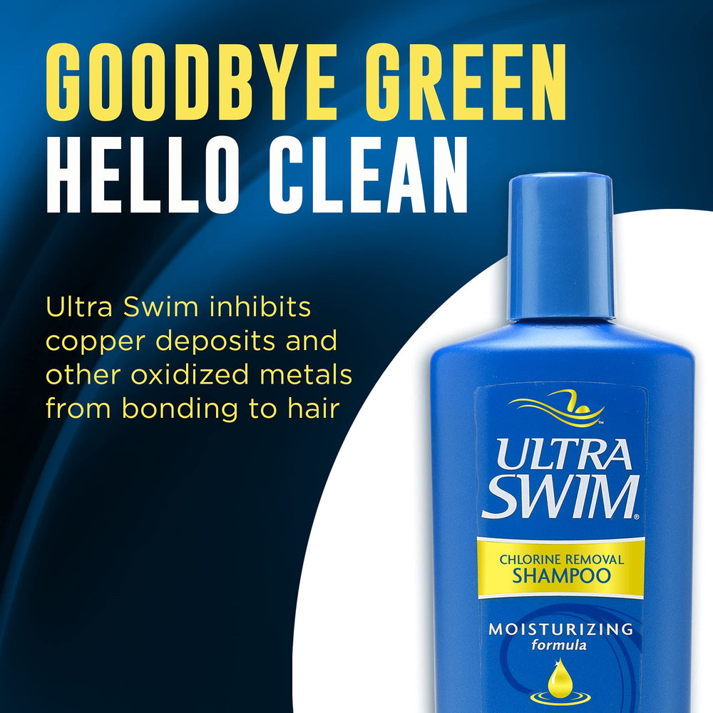 UltraSwim chlorine removal shampoo lather close-up reveals rich foam for chlorine removal.