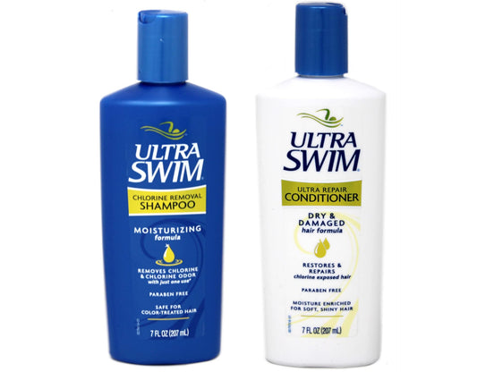UltraSwim Dynamic Duo Repair Shampoo bottle—nourishes dry hair for healthier feel