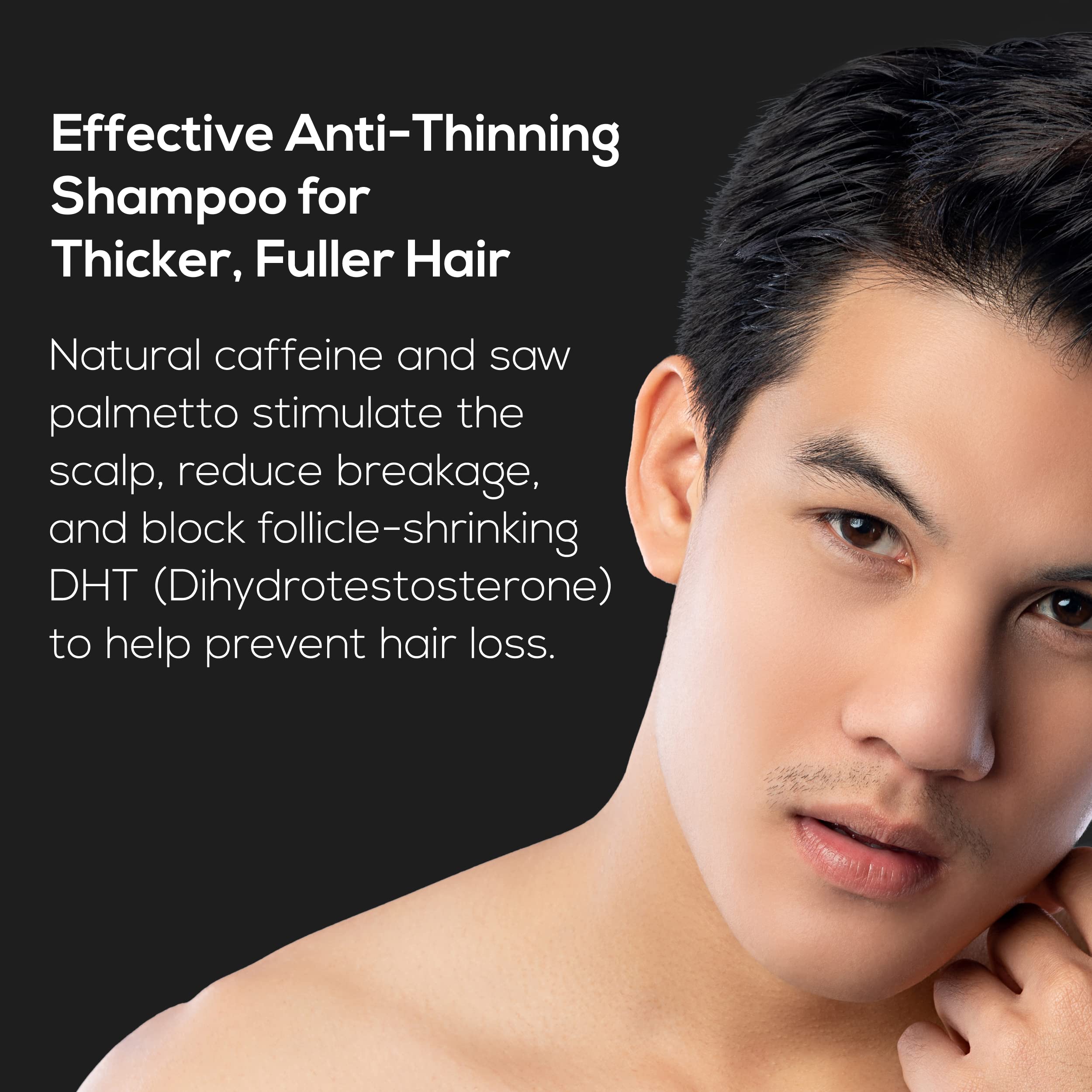 Ultrax Labs Hair Growth Shampoo on sink ready for everyday routine.