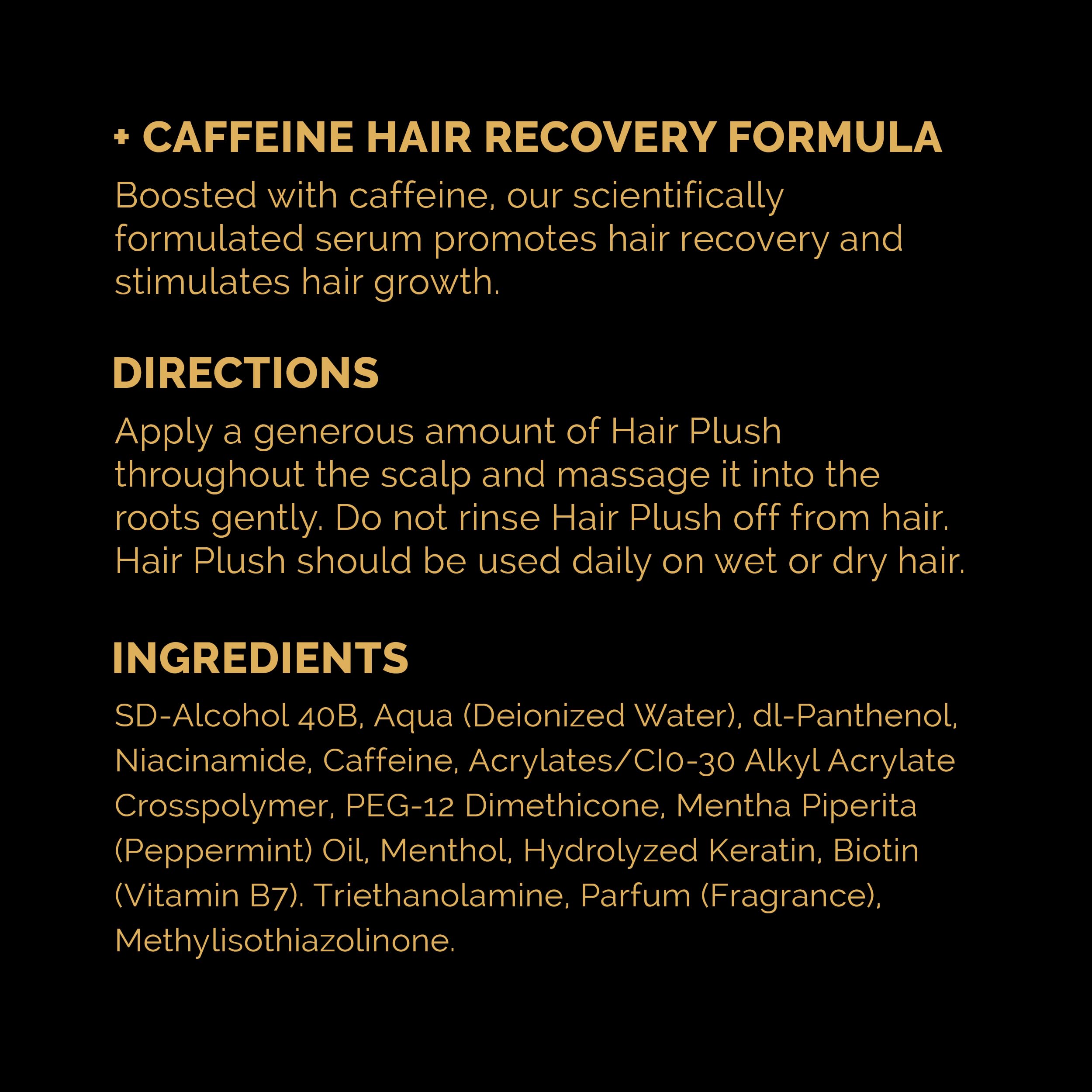 Ultrax Labs Hair Plush on a bathroom counter in premium packaging.