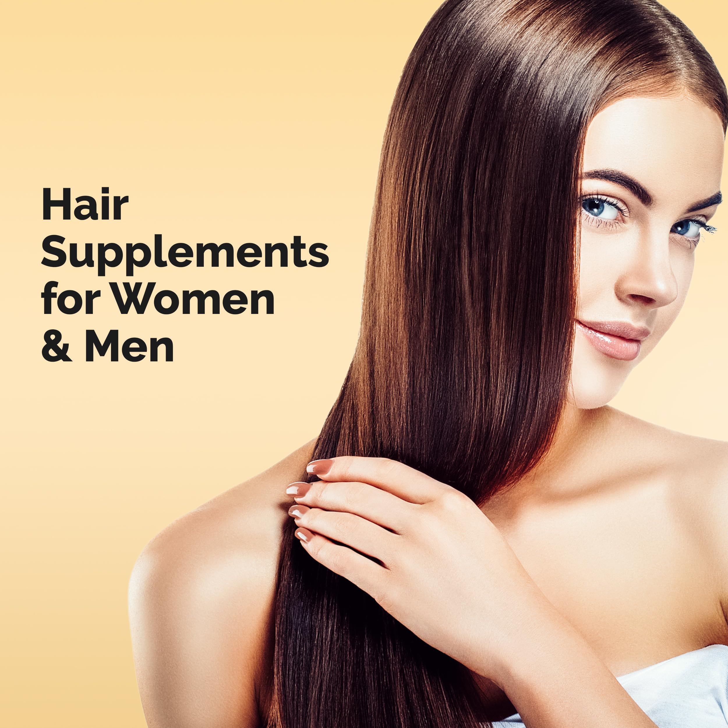 Ultrax Labs Hair Rush ingredients chart with pumpkin seed and minerals.