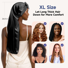 Umisleep Silk Bonnet 22 momme Mulberry silk feels soft and breathable.
