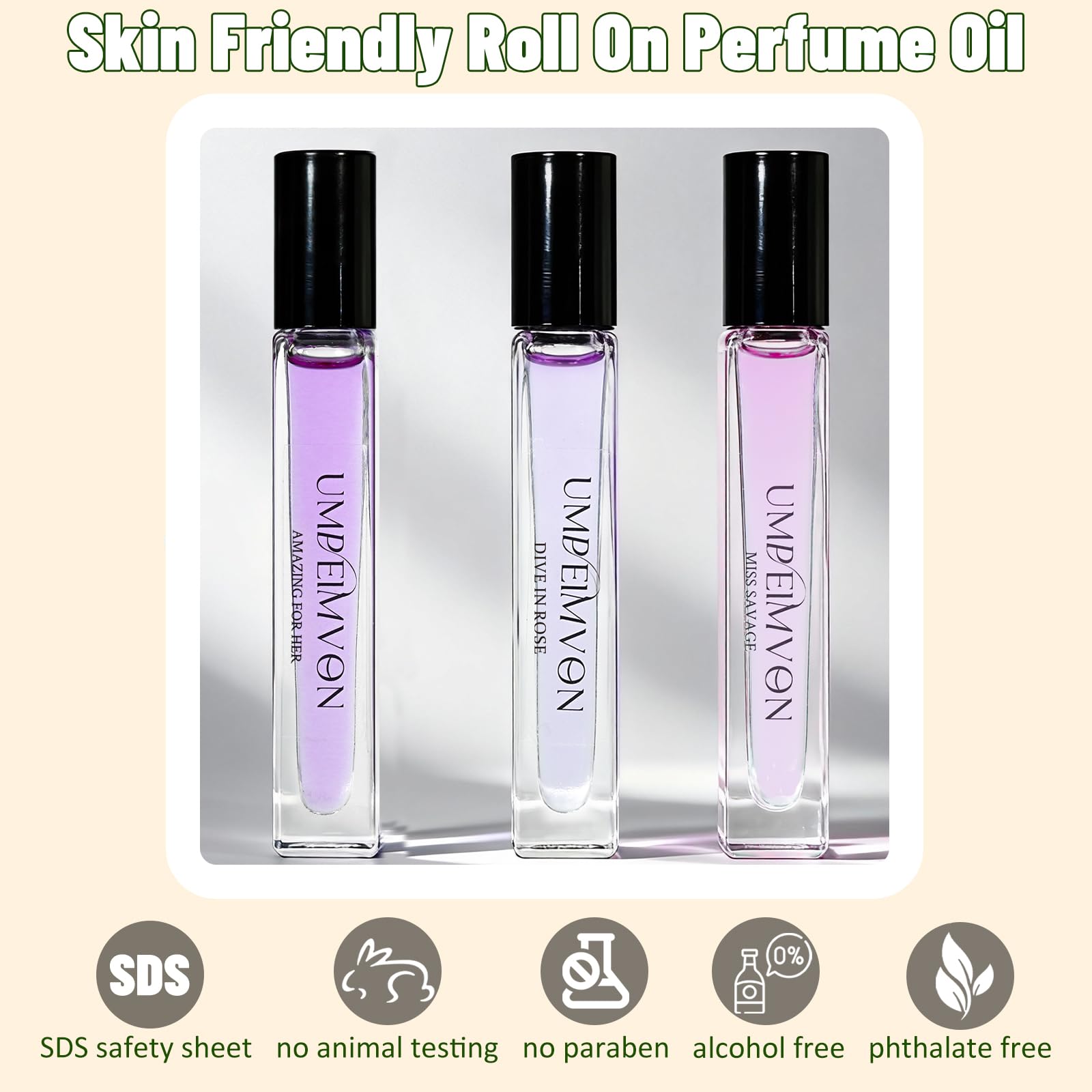 Umpeimvon Marshmallow Blush gift set image with three scents ready to gift.