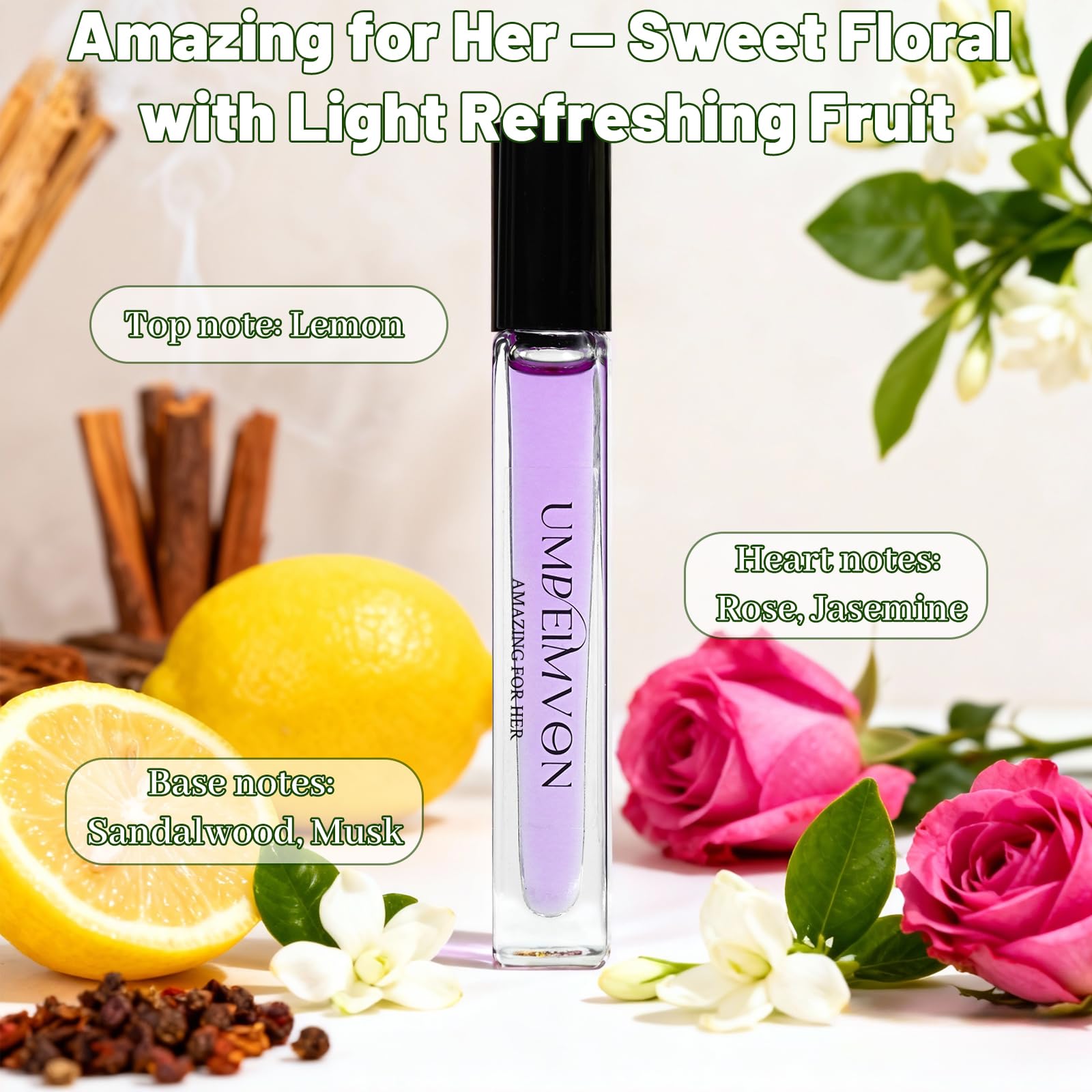 Umpeimvon Marshmallow Blush bottle showing jojoba carrier oil for smooth application.