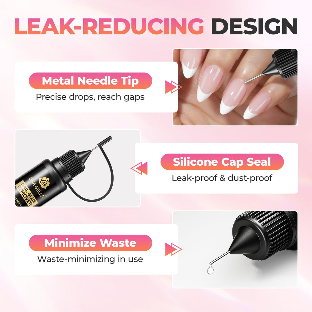 UNA GELLA Easy-to-use bottle supports precise, minimal-waste application.