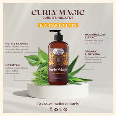 Uncle Funky's Daughter Curly Magic moisture-rich formula with aloe and marshmallow