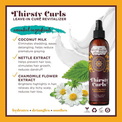 Frizz revival with Uncle Funky's Daughter Thirsty Curls on tired curls