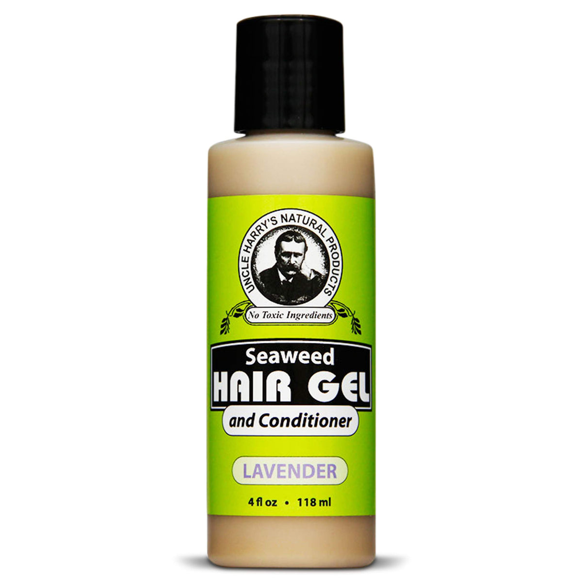 Uncle Harry's Lavender Seaweed Hair Gel pour captures lightweight texture for effortless styling.
