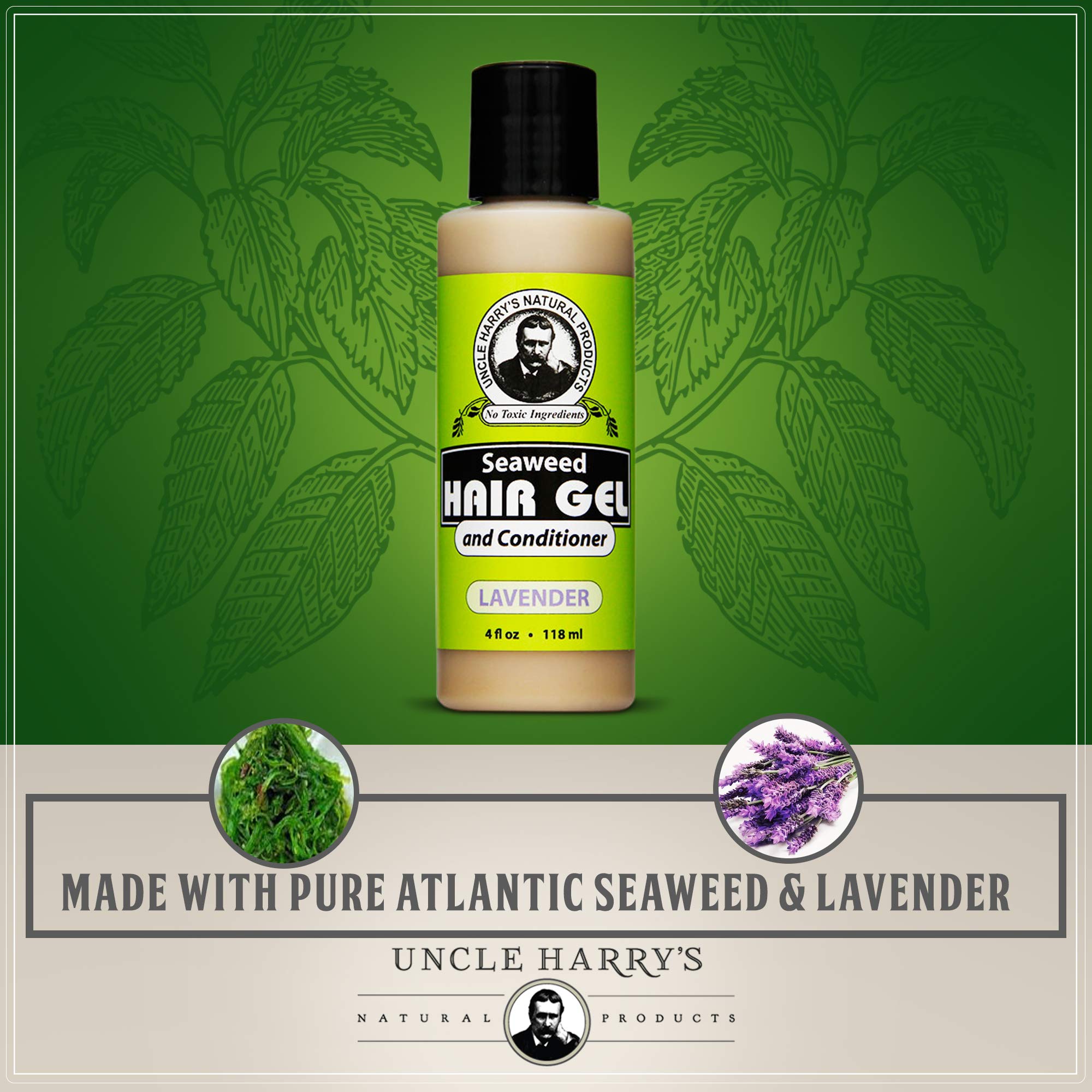 Uncle Harry's Seaweed Hair Moisturizer acts as detangler and conditioning treatment for dry hair.