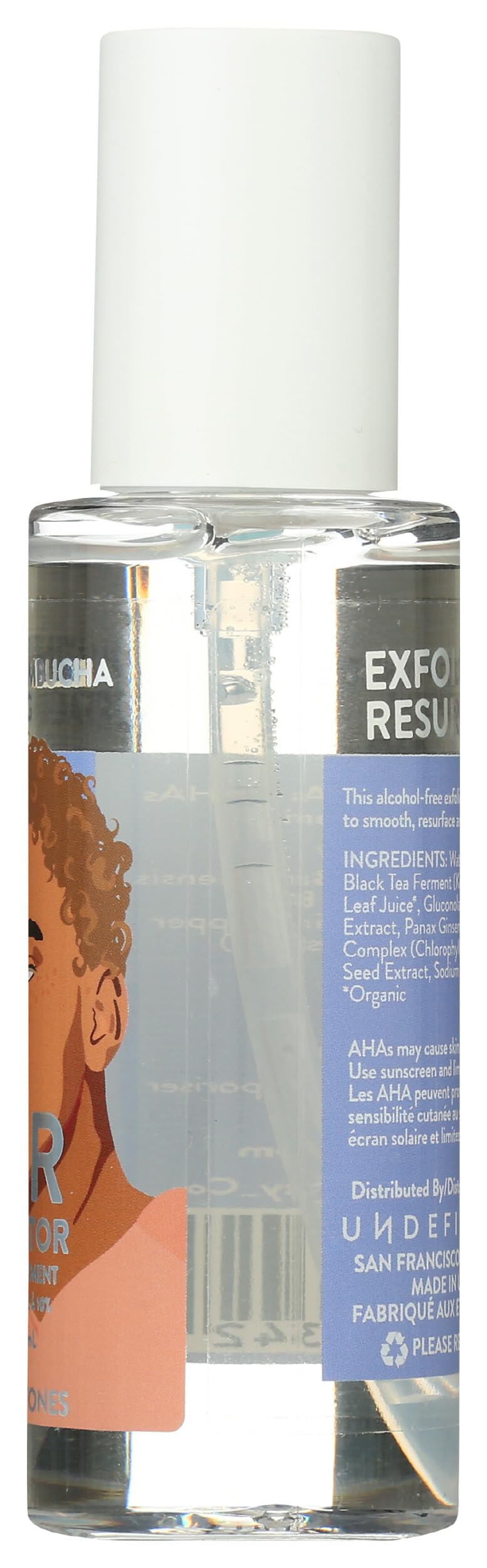 Undefined Beauty R&R exfoliator fragrance-free label emphasizes gentle skincare