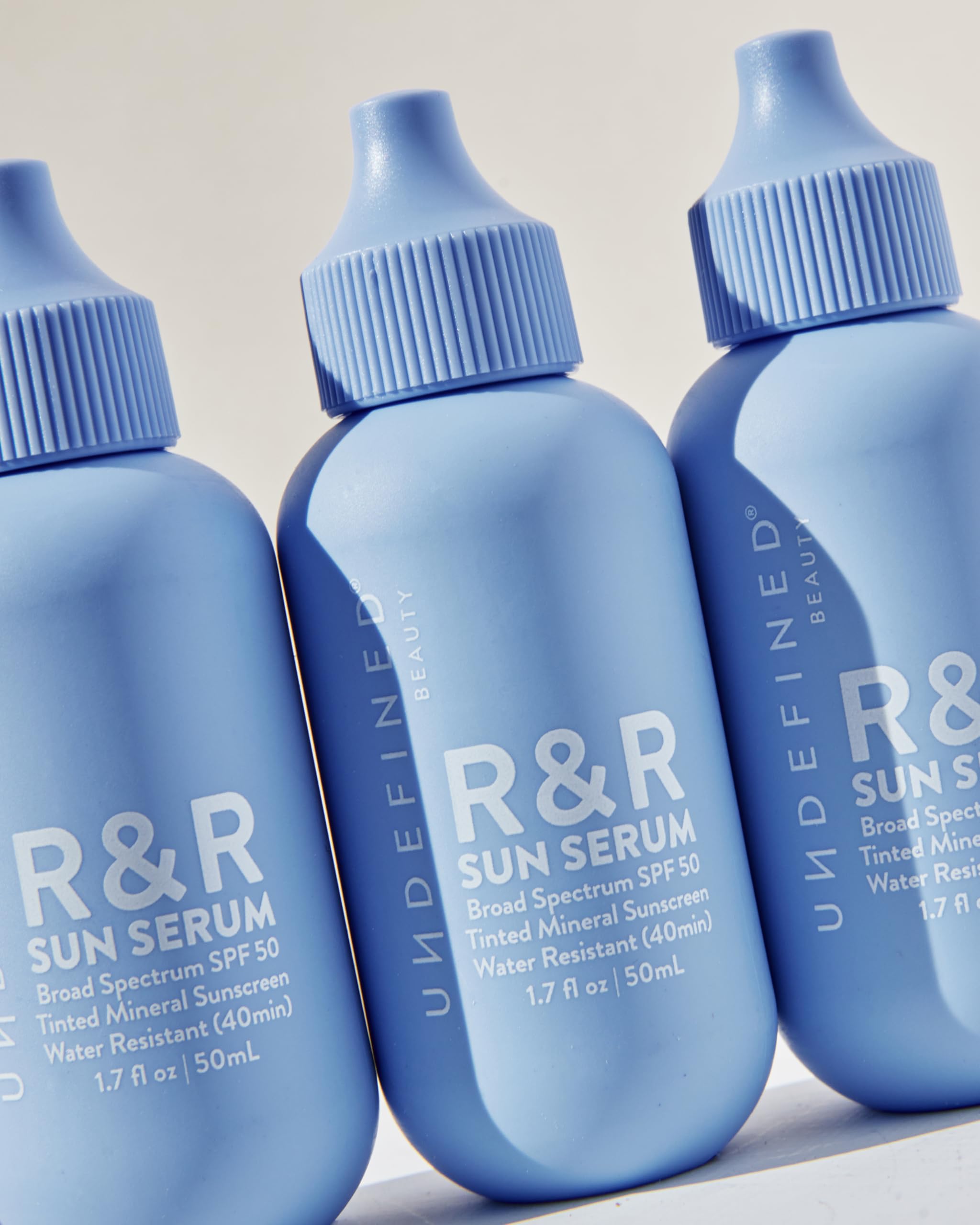 Undefined Beauty R&amp;R Sun Serum application tip shows easy, streak-free use.