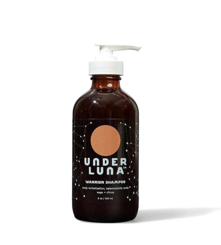 Under Luna Warrior Shampoo for balanced scalp with oil control, promoting refreshed, vibrant hair.