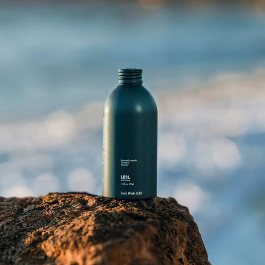 Uni Skin Shield foamy-lather highlights gentle cleansing for all skin types.