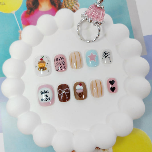 UNIYVOH dragonfly design nails for casual outings