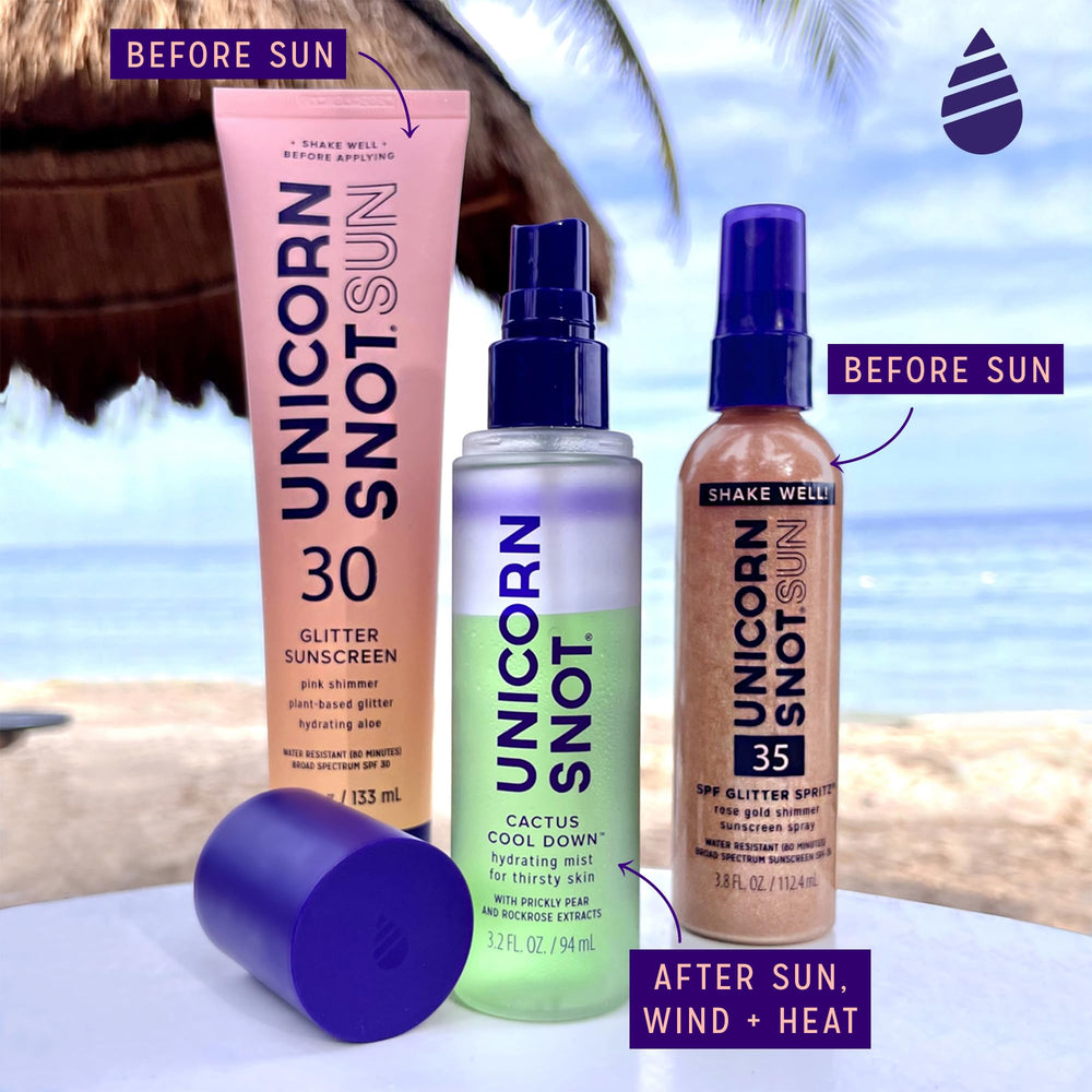 Unicorn Snot Cactus Cool Down doubles as a light makeup primer.