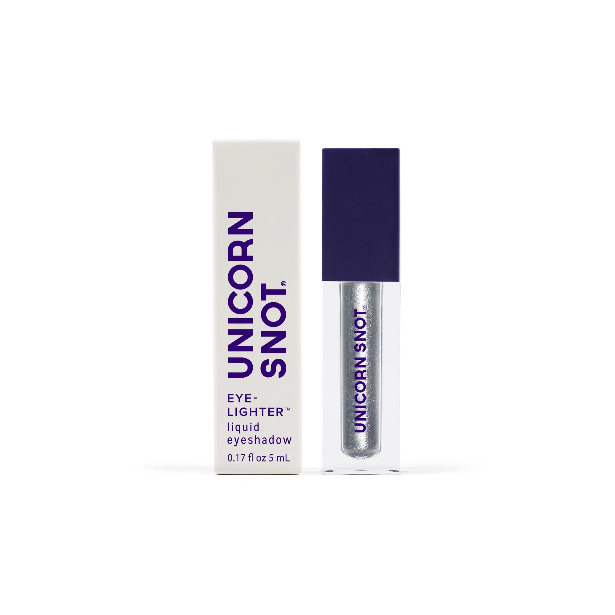 UNICORN SNOT Eyelighter Bounce-Silver tube for on-the-go shimmer and touch-ups.