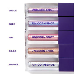UNICORN SNOT Eyelighter packaging bottle highlights travel-friendly design.