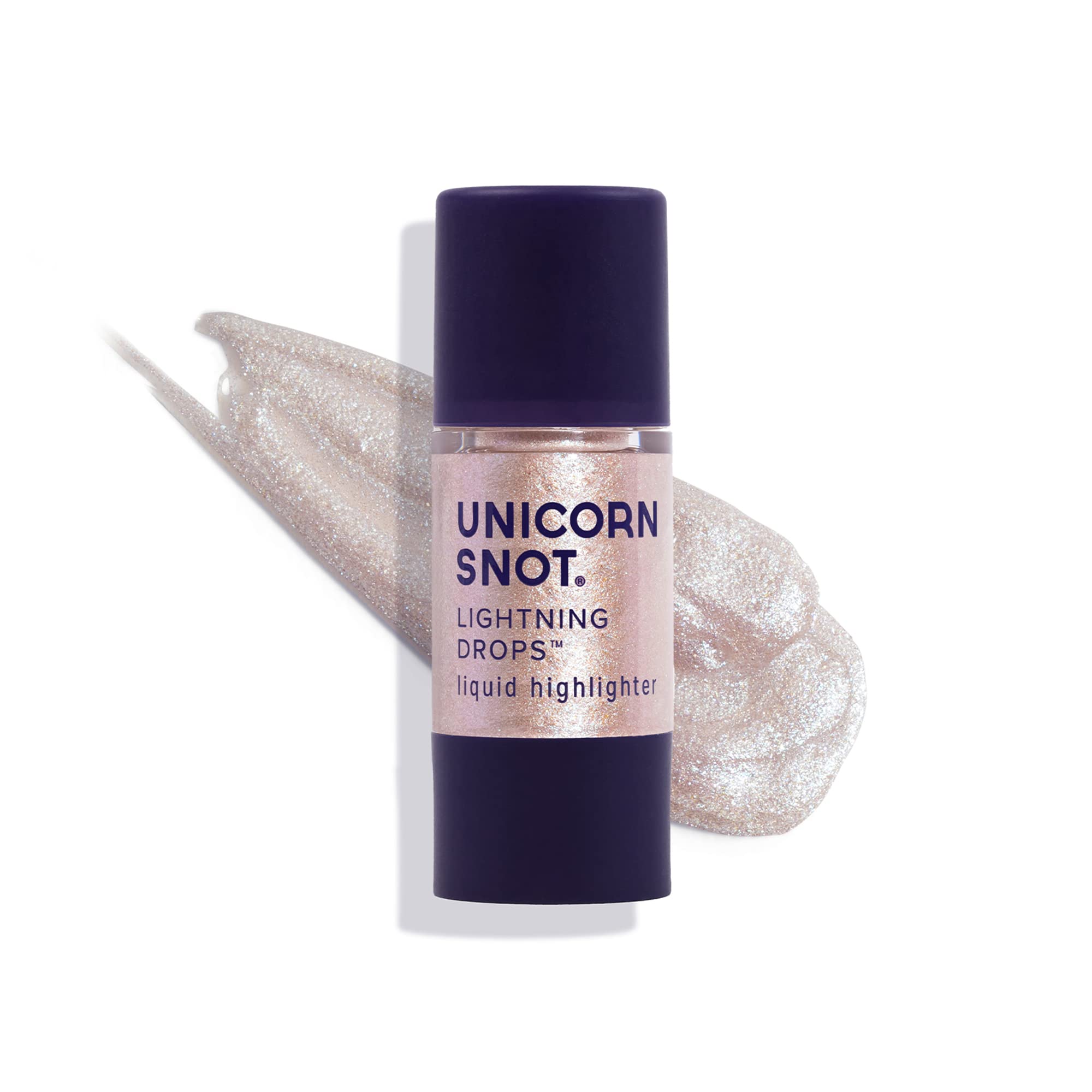 Unicorn Snot Lightning Drops cruelty-free label signals ethical shimmer.