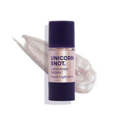 Unicorn Snot Lightning Drops cruelty-free label signals ethical shimmer.