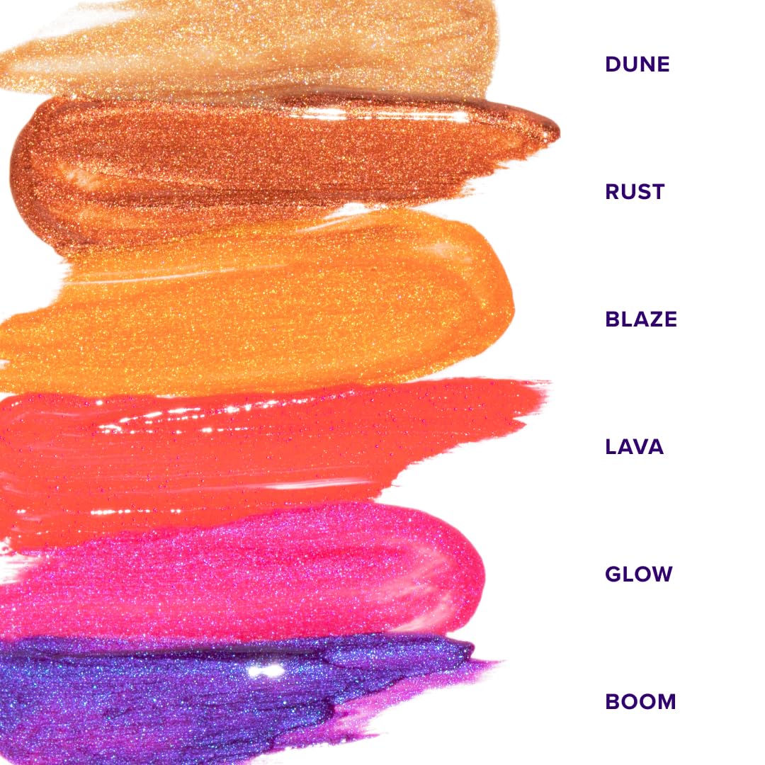 UNICORN SNOT Liquid Metal Lip Paint BLAZE shot with long-lasting glow