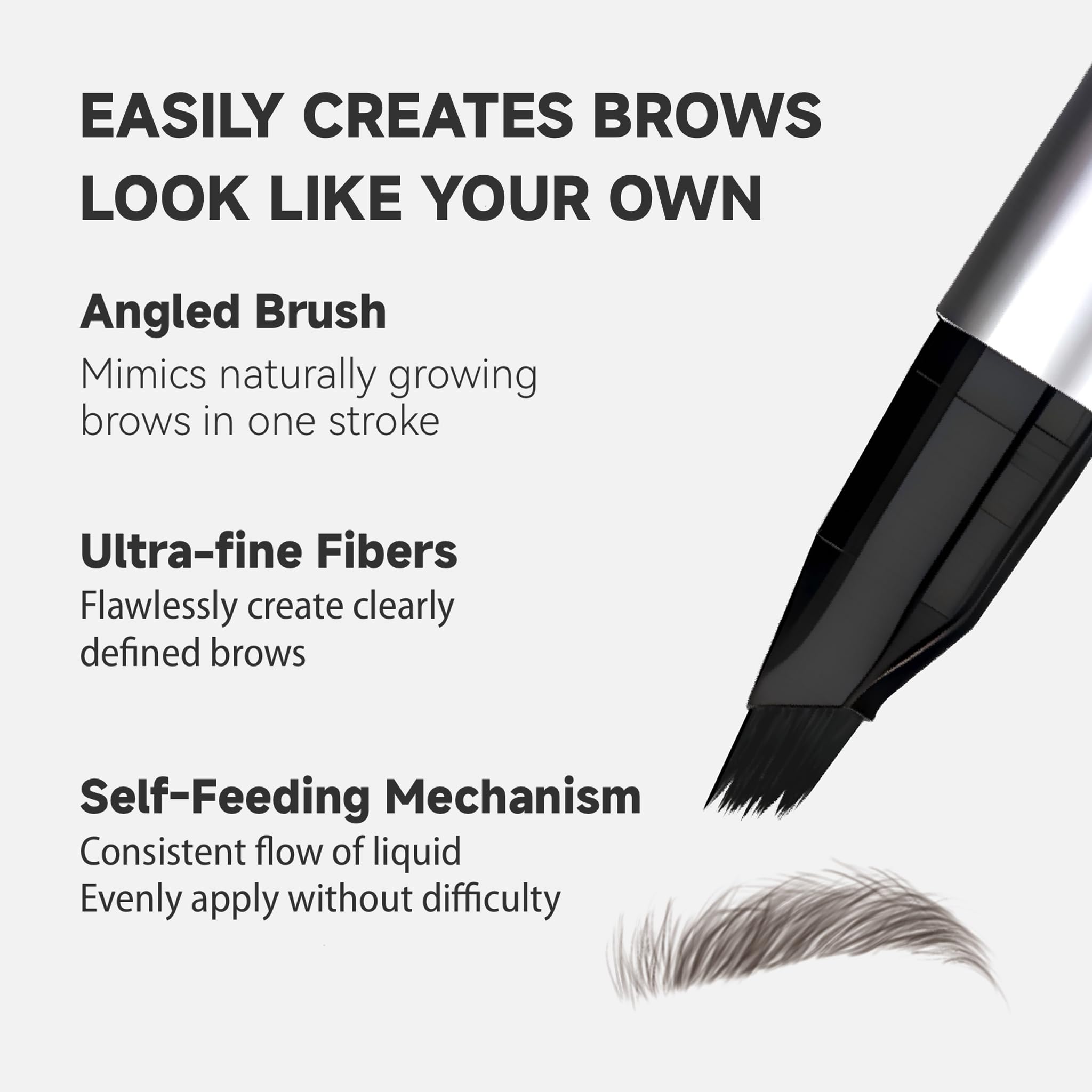 Unicos Eyebrow Pen waterproof formula resists sweat and humidity for all-day brows.