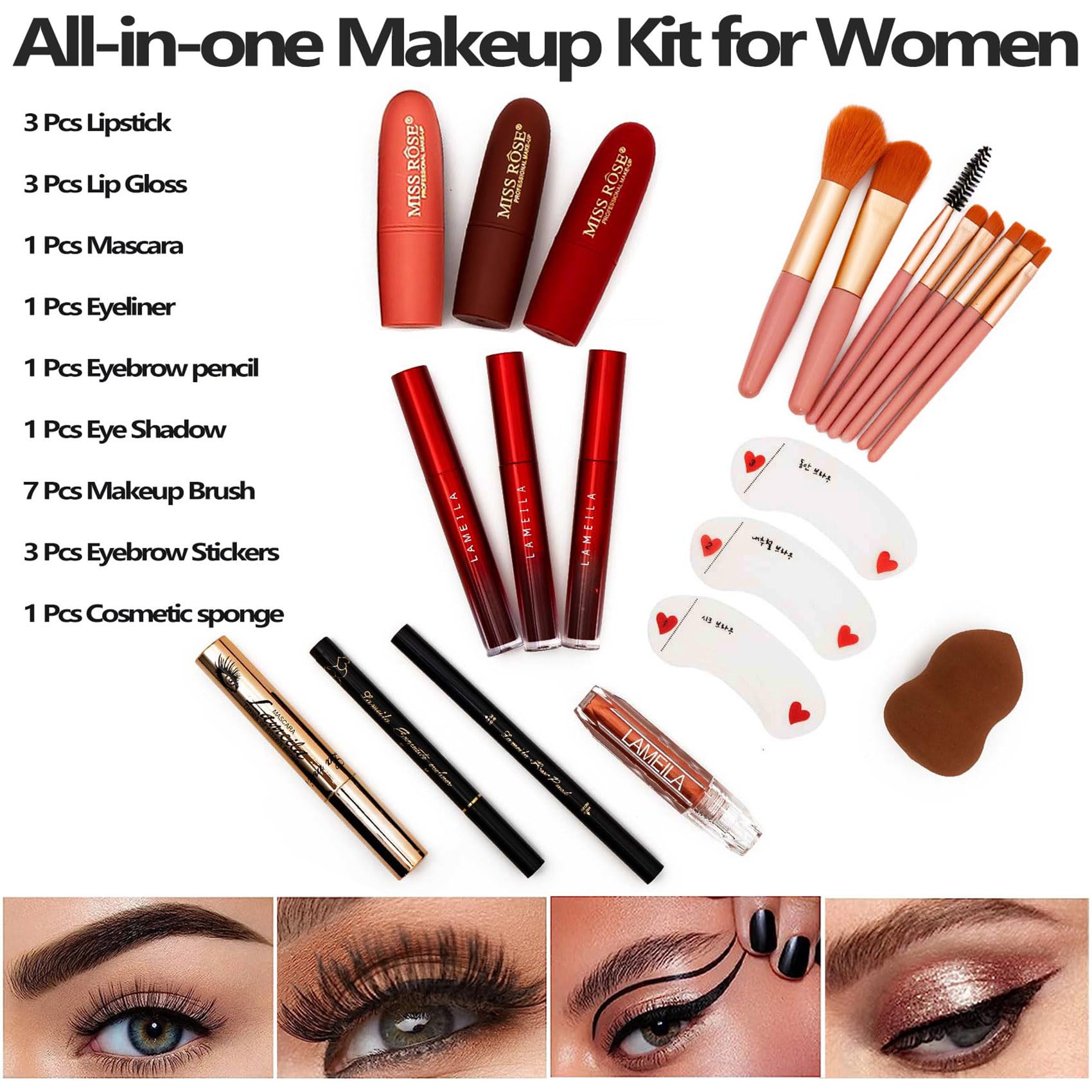 UNIFULL makeup box interior shows layered sections for easy separation