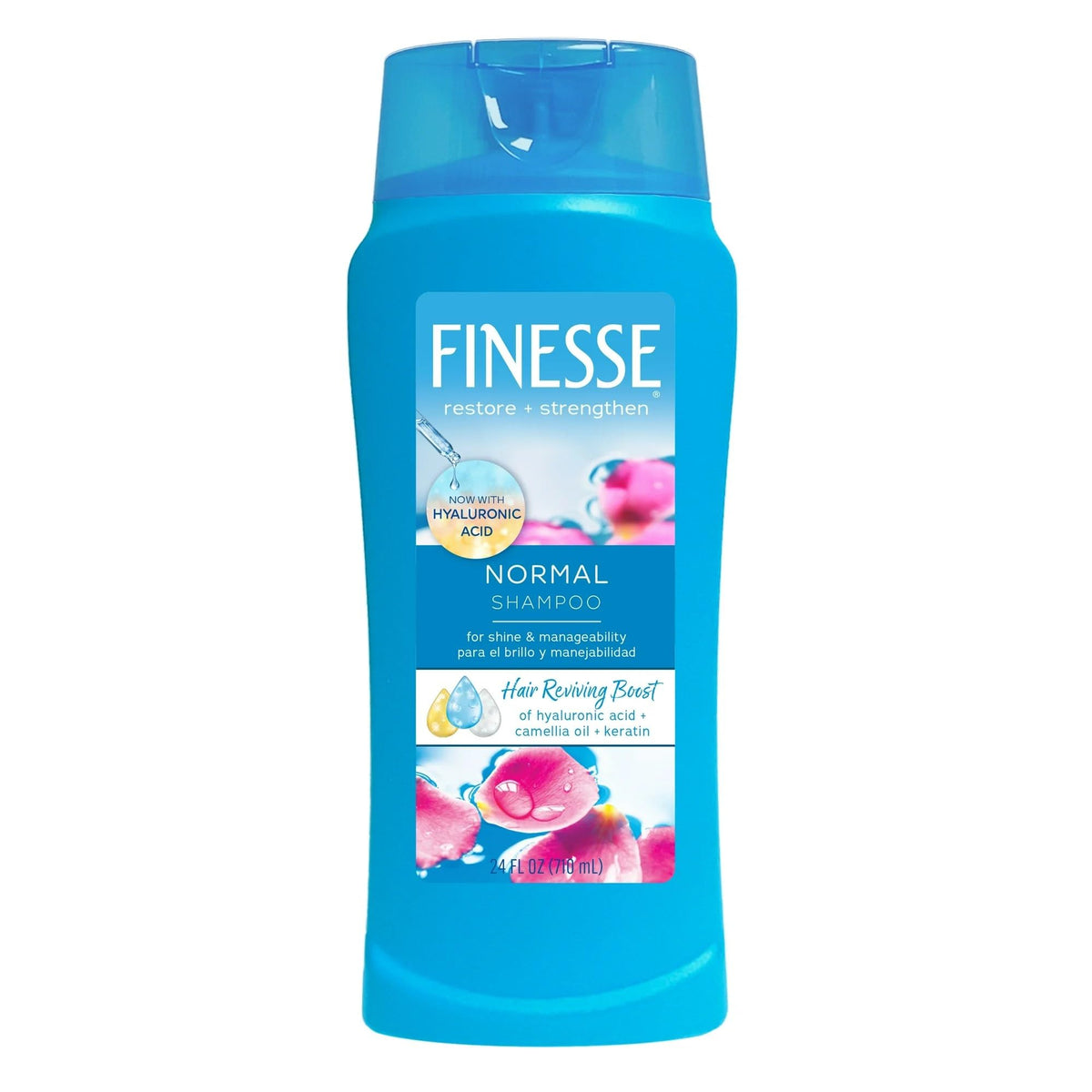 Unilever Finesse Enhancing Shampoo 24oz bottle pour for smooth lather and daily shine.
