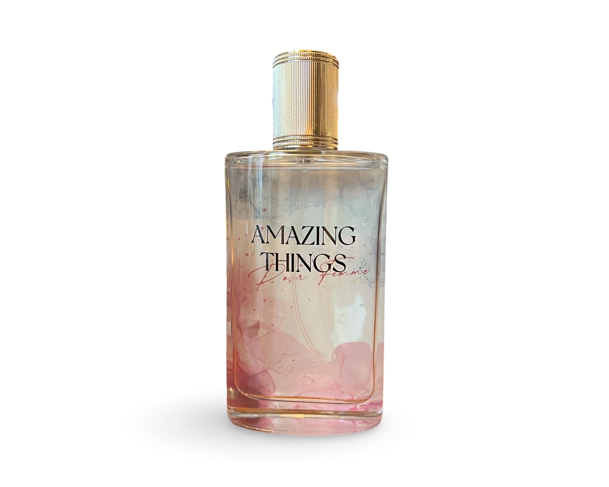 Gold-tone cap on Pour Femme bottle adds luxe finishing touch for evening wear