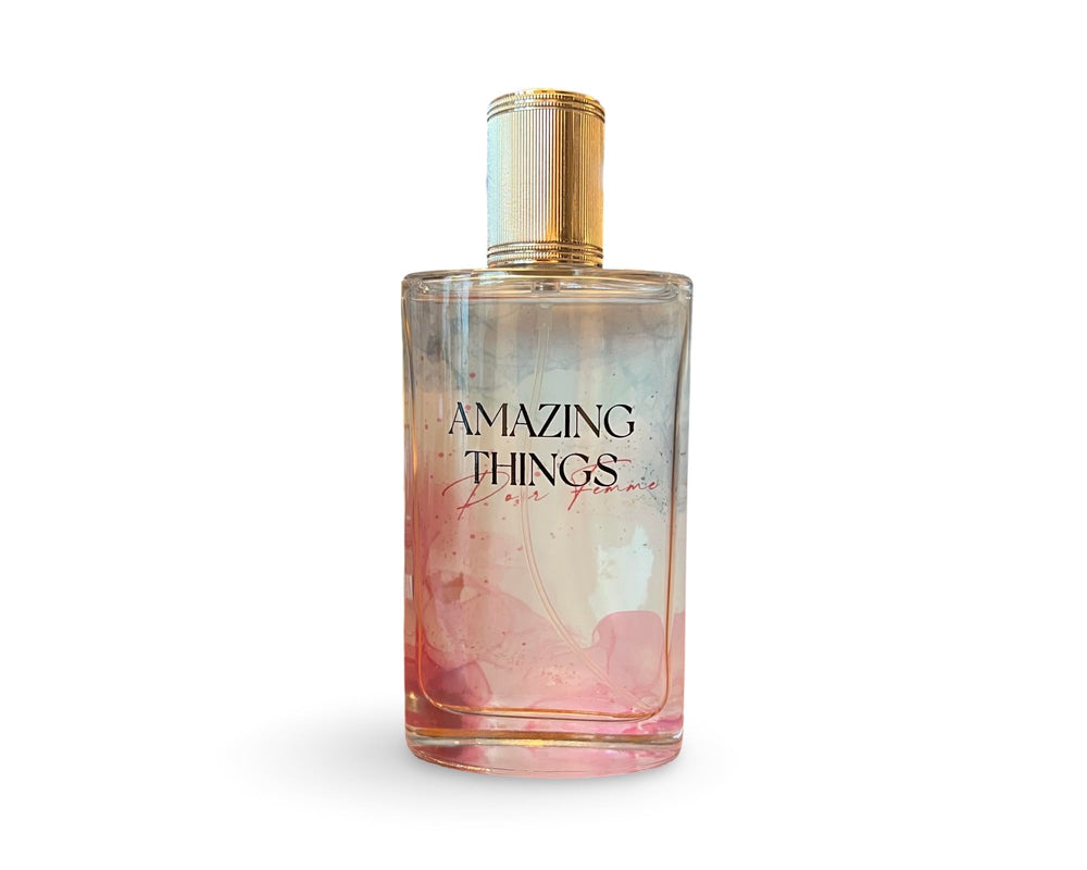 Gold-tone cap on Pour Femme bottle adds luxe finishing touch for evening wear