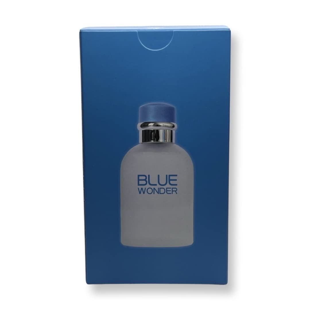 United Scents Blue Wonder top notes bergamot provide a fresh, uplifting opening.