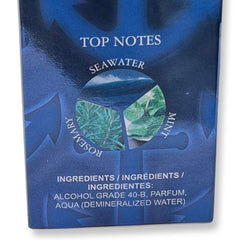 United Scents Cool Breeze Mariner label detail with ocean-inspired branding.