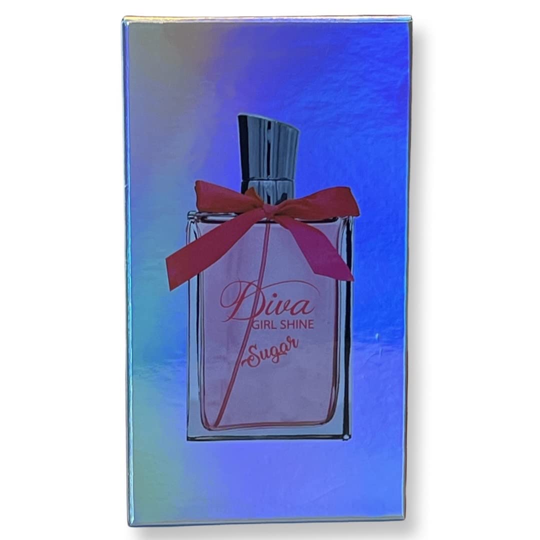 United Scents Diva Girl Shine Sugar packaging box signals premium gift-ready presentation