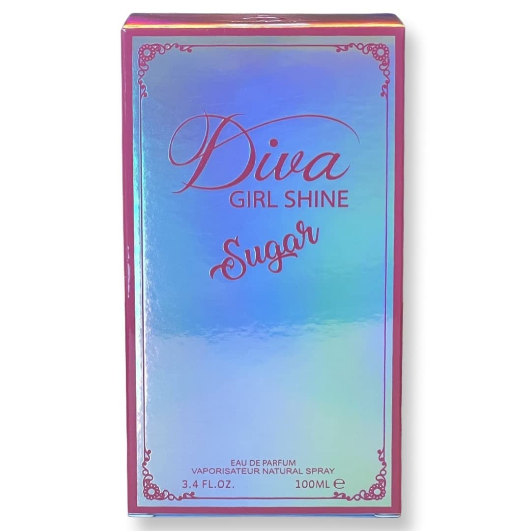 United Scents Diva Girl Shine Sugar spray action bursts a fresh fruity mist for daily use