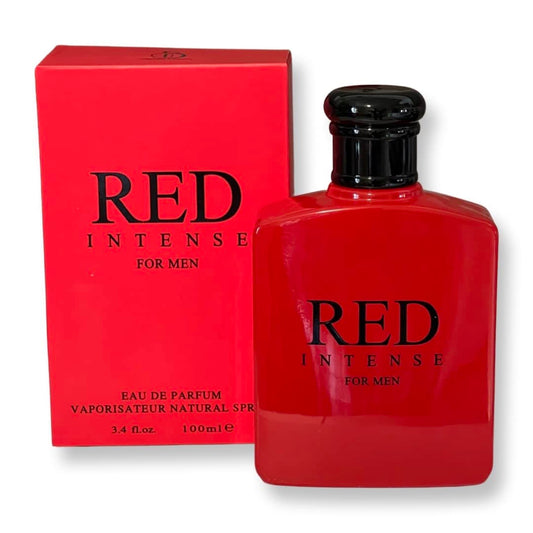 United Scents Red Intense bottle shown for bold day wear