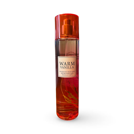 United Scents Warm Vanilla bottle spray for daily fragrance and gentle skin refreshment.