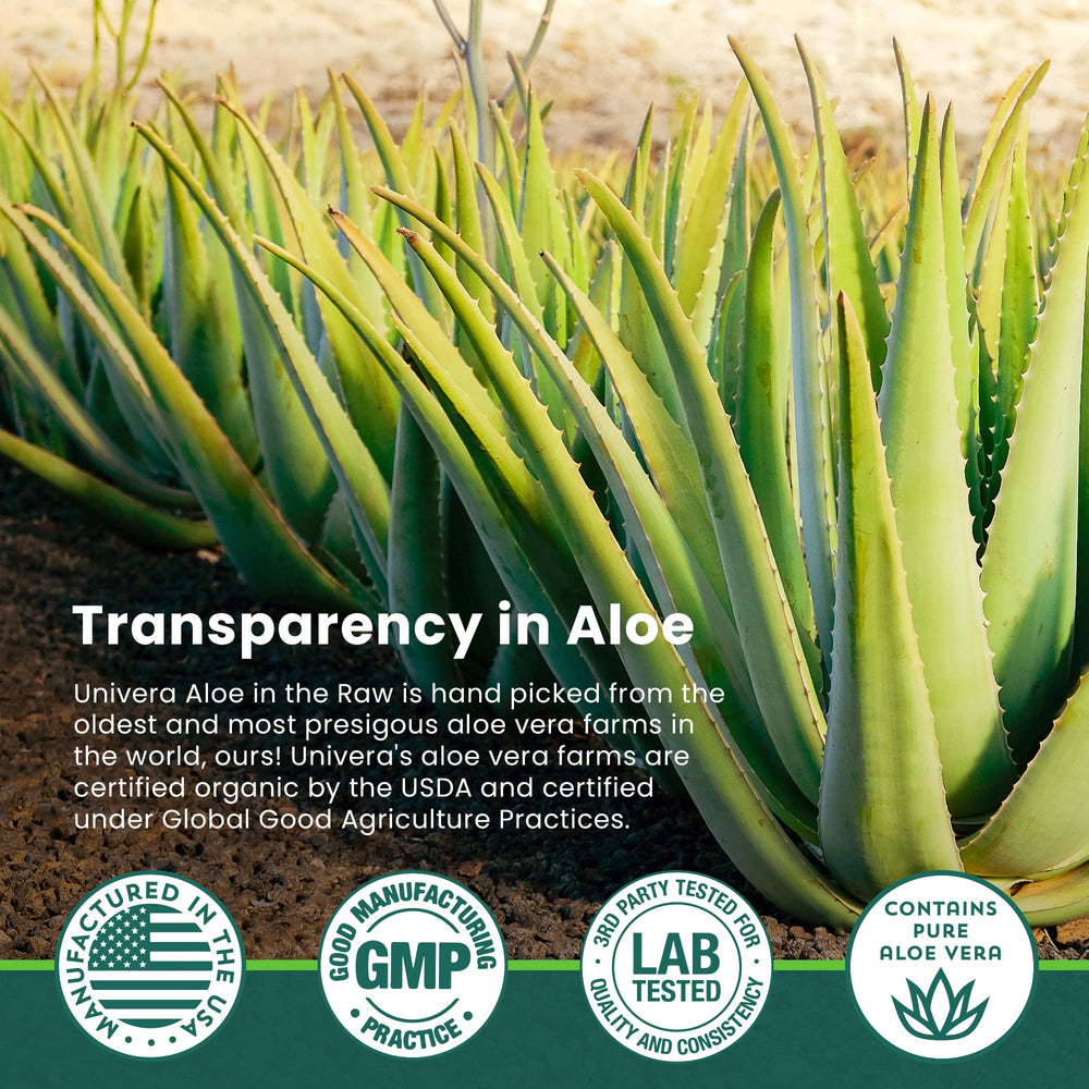 Univera Aloe in the Raw after-sun care scene depicts cooling routine