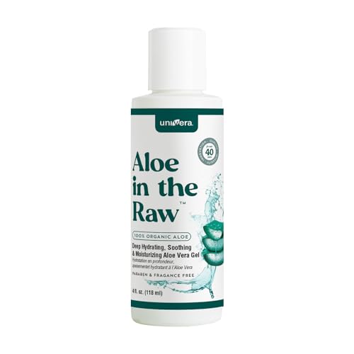 Univera Aloe in the Raw bottle pour enables easy application after sun exposure