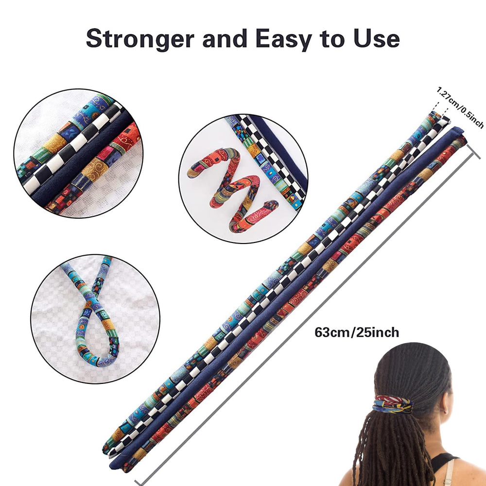 Universal Spiral Lock Hair Tie with bendable wire core for versatile styles