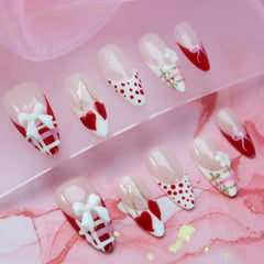 UNIYVOH stiletto-shaped nails offering durable, natural-looking extension at home