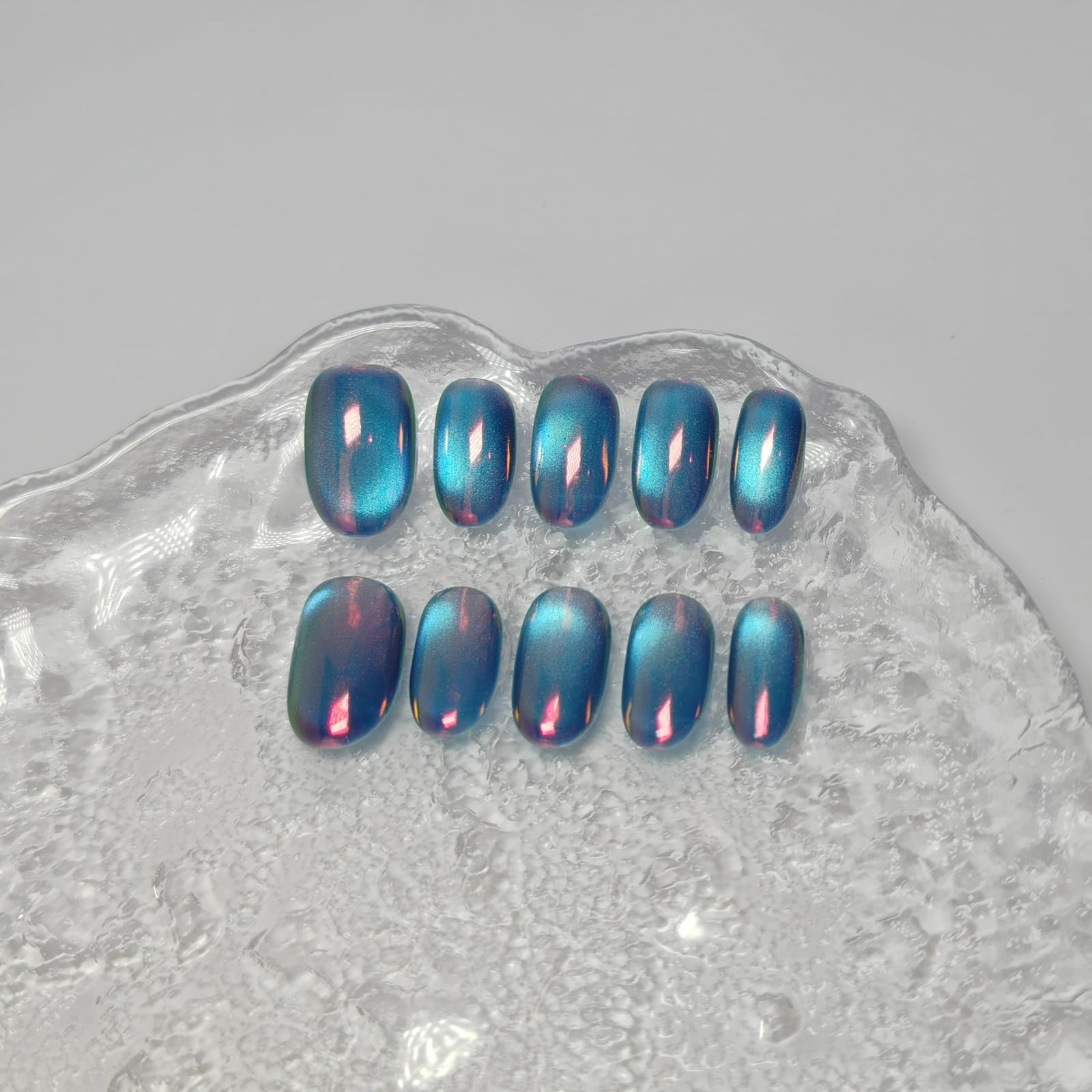UNIYVOH Aurora Night S nails featuring jelly and aurora designs for playful style