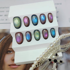 UNIYVOH drips rhinestones nails shine for party-ready glamour