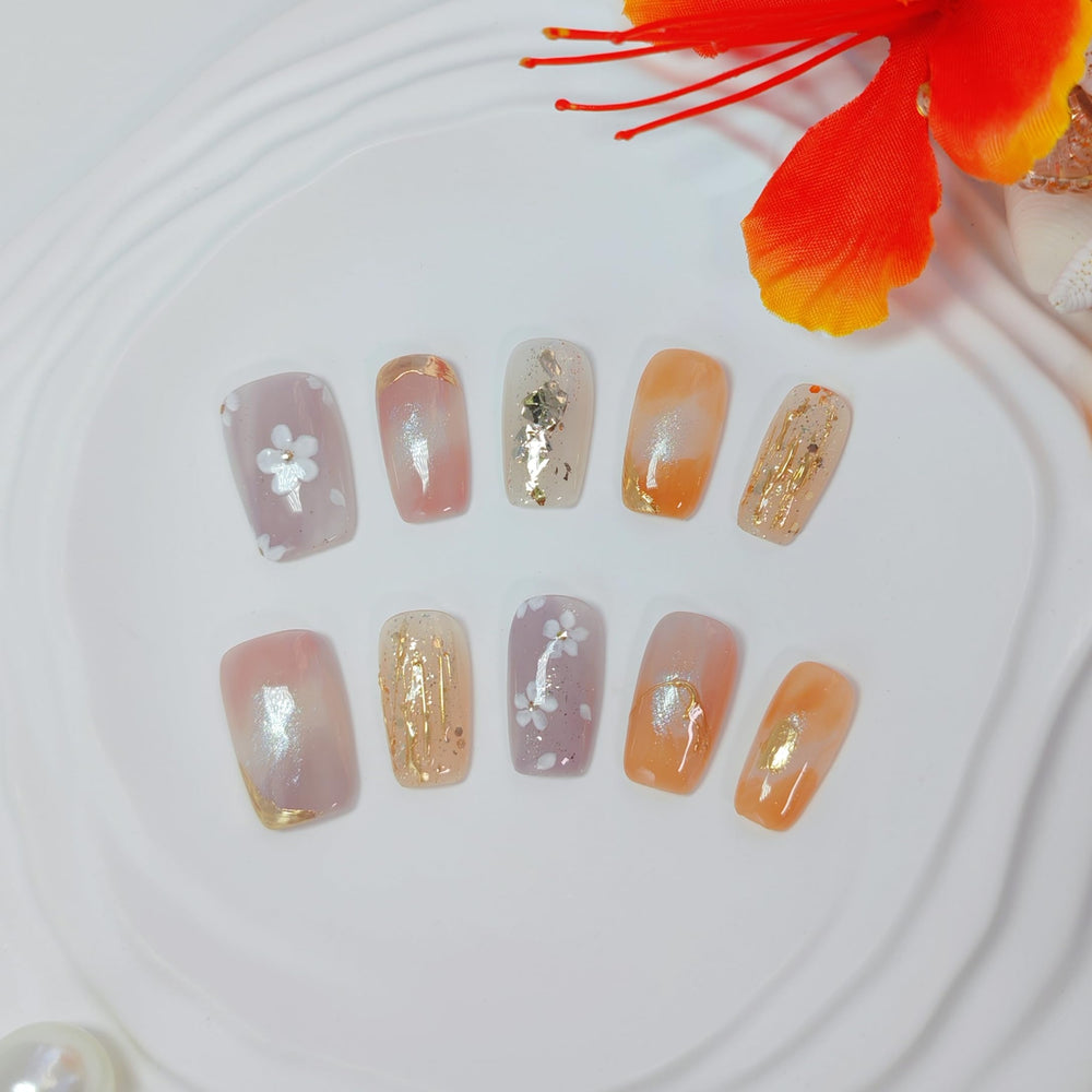 Uniyvoh graffiti design press-on nails for edgy style